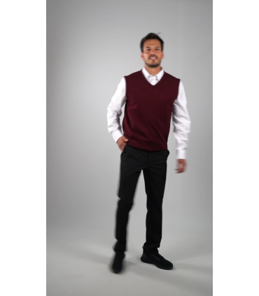 CHALECO PICO HOMBRE BEIGE