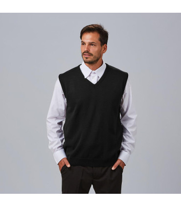 CHALECO PICO HOMBRE BEIGE