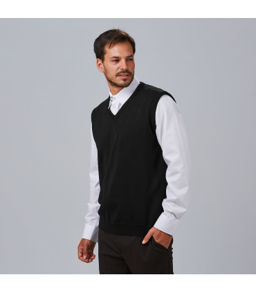 CHALECO PICO HOMBRE BEIGE