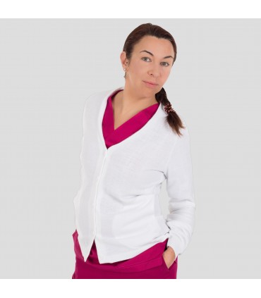 REBECA MUJER BOLSILLO CORTADO BLANCA