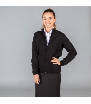 REBECA MUJER PUNTO GRUESO CON CREMALLERA