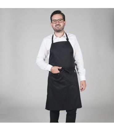 DELANTAL PETO Y BOLSILLO 90X75 CM SARGA POLIESTER