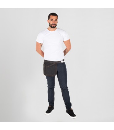 DELANTAL CORTO DUBAI 28X39 CM VAQUERO T-G