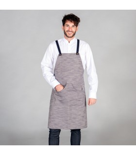 DELANTAL CON PETO SARGA RUSTICA 87X74 CM