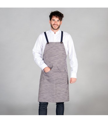 DELANTAL CON PETO SARGA RUSTICA 87X74 CM
