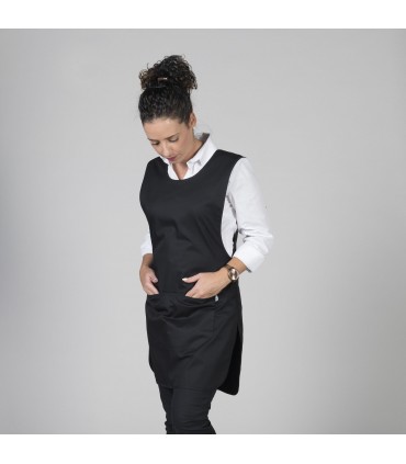 CASULLA CON BOLSILLO SARGA POLIESTER NEGRO