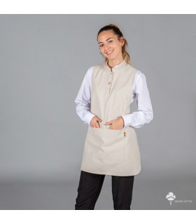 CASULLA LONETA TEJIDO ORGANICO BEIGE