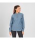 CAMISA MUJER JULIETTA TEJANO INDIGO LAVADO