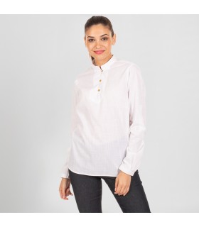 CAMISA MUJER FLORA FALSO LINO