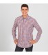 CAMISA HOMBRE VICENZO SLIM FIT VICHY CUADRO