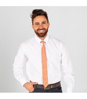 CORBATA CON NUDO DE PALA ESTRECHA ARPILLERA