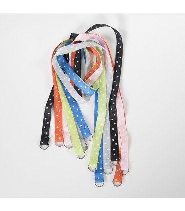 CINTA MASCARILLA ESTAMPADA MULTICOLOR ESTRELLAS (PAQ. 6)