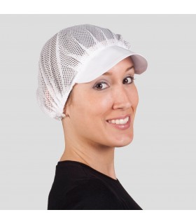 GORRA MUJER REJILLA VISERA BLANCA