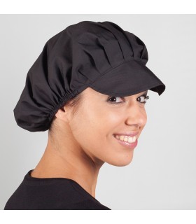 GORRA MUJER POPELIN NEGRO (PAQ .10 UDS)