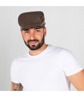 GORRA UNISEX POLIPIEL MARRON