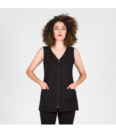 BLUSA S/MANGAS ANTARTIDA NEGRA