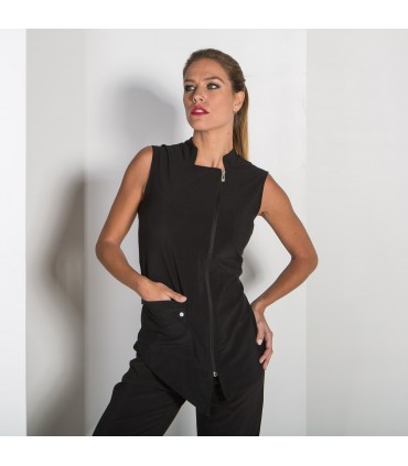 BLUSA MUJER PEKIN NEGRA