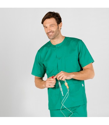 BLUSA SANITARIO UNISEX ABOTONADA SARGA