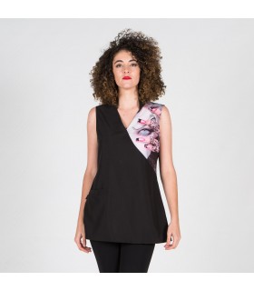 BLUSA MUJER LILAC NEGRO