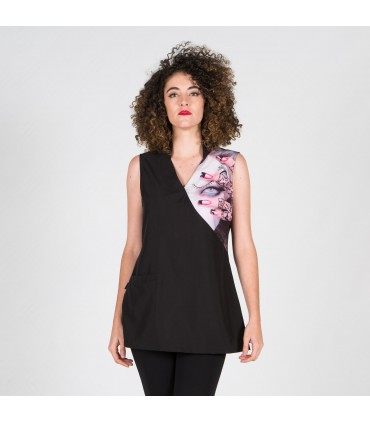 BLUSA MUJER LILAC NEGRO