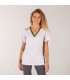 BLUSA MUJER LEONOR ELASTIK BLANCO COMBINADA PISTACHO