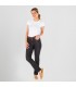 PANTALON MUJER VAQUERO NEGRO TALLE MEDIO