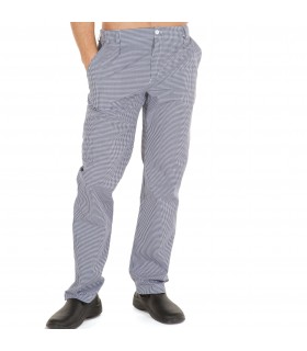 PANTALON COCINERO 50/50 PRESILLAS VICHY MARINO C.G.