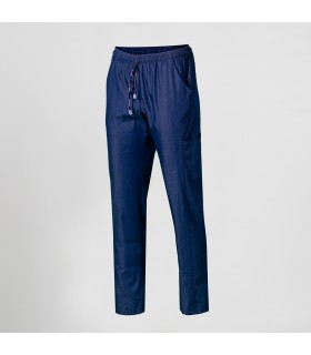 PANTALON UNISEX CON CORDON TEJANO ZAFIRO