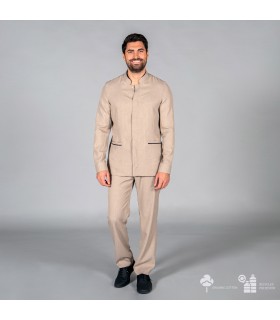 PANTALON HOMBRE TEJIDO RECICLADO ARENA