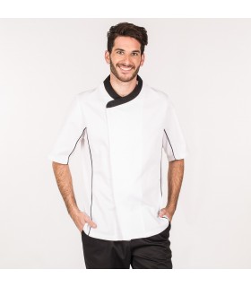 CHAQUETA COCINA HOMBRE PERSEO BLANCA