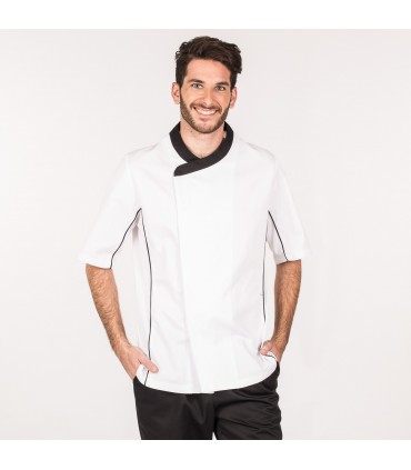 CHAQUETA COCINA HOMBRE PERSEO BLANCA