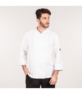 CHAQUETA COCINA HOMBRE ULISES BLANCA