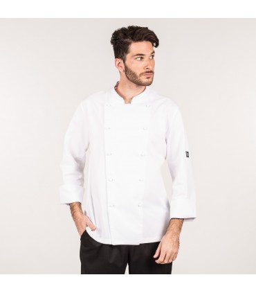 CHAQUETA COCINA HOMBRE ULISES BLANCA