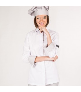CHAQUETA COCINA MUJER ATENEA BLANCA