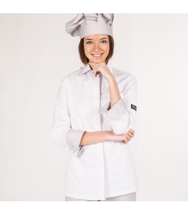 CHAQUETA COCINA MUJER ATENEA BLANCA