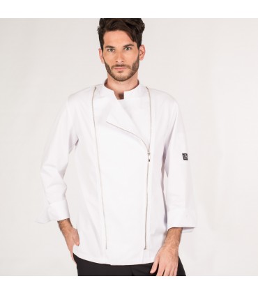 CHAQUETA COCINA HOMBRE EOLO BLANCA