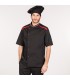 CHAQUETA COCINA HOMBRE CARITES NEGRA