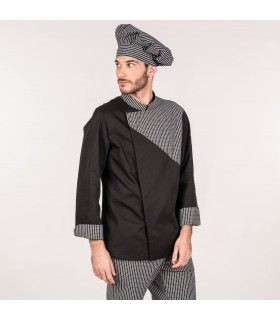 CHAQUETA COCINA HOMBRE HECATE NEGRA