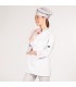 CHAQUETA COCINA MUJER IRIS BLANCA