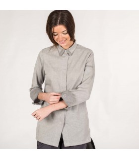 CHAQUETA COCINA MUJER SELENE GRIS