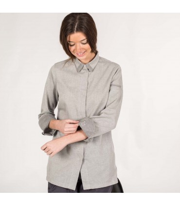 CHAQUETA COCINA MUJER SELENE GRIS