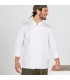 CHAQUETA COCINERO BCA M/L VELCRO