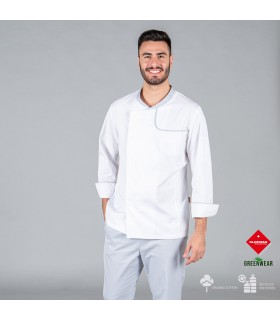 CHAQUETA COCINA HOMBRE OTERO TEJIDO RECICLADO Y ORGANICO KLOPMAN BIES