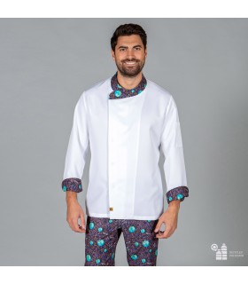 CHAQUETA COCINA UNISEX PLANET TEJIDO RECICLADO MICROFIBRA