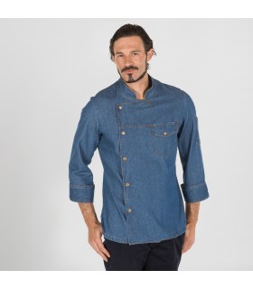 CHAQUETA COCINA UNISEX CASAL TEJANO LAVADO