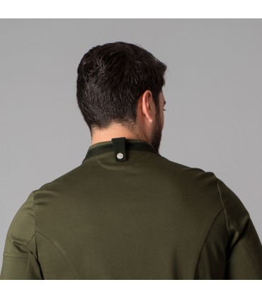 CHAQUETA COCINA UNISEX DURAN VERDE CAQUI