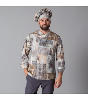 CHAQUETA COCINA UNISEX MADERAS