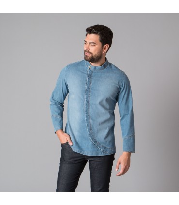 CHAQUETA COCINA UNISEX VENTURA TEJANO COWBOY AZUL