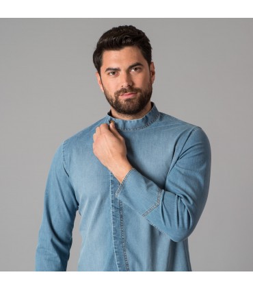 CHAQUETA COCINA UNISEX VENTURA TEJANO COWBOY AZUL