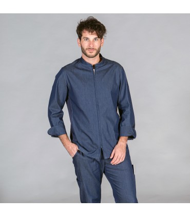 CHAQUETA COCINA UNISEX SANTANA TEJANO ZAFIRO
